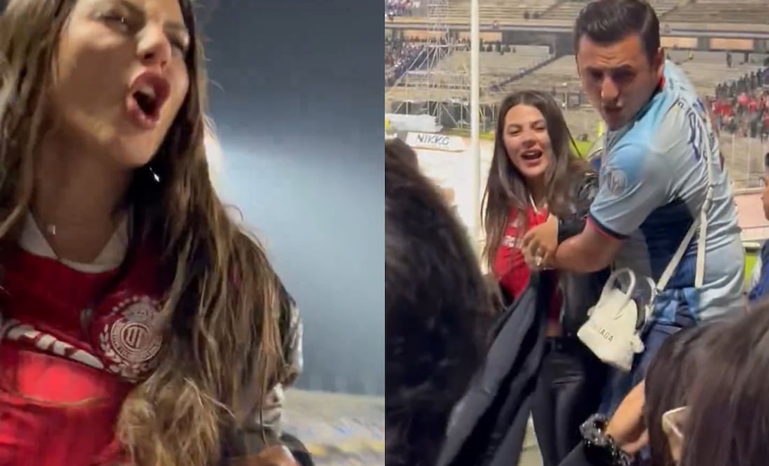 La aficionada del Toluca fue filmada en aparente estado de ebriedad | FOTO: @aranzastm