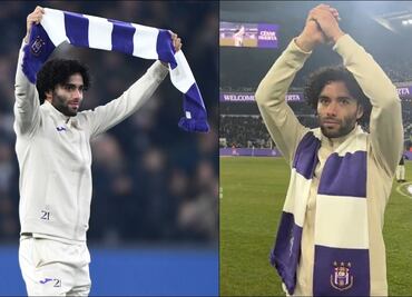 Chino Huerta fue recibido como estrella en el Estadio del Anderlecht: 'Bienvenido a tu nueva casa'