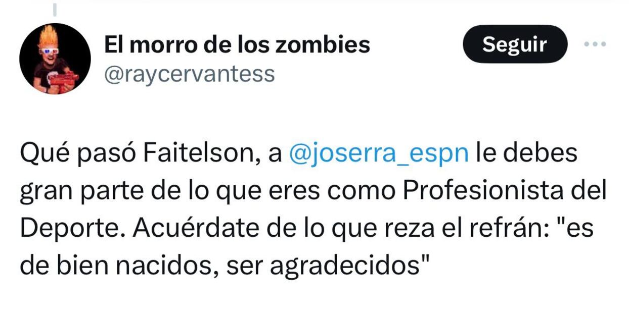 Tweets Faitelson
