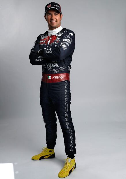 El traje y casco muy mexicanos que “Checo” Pérez usará en el GP de México 2021