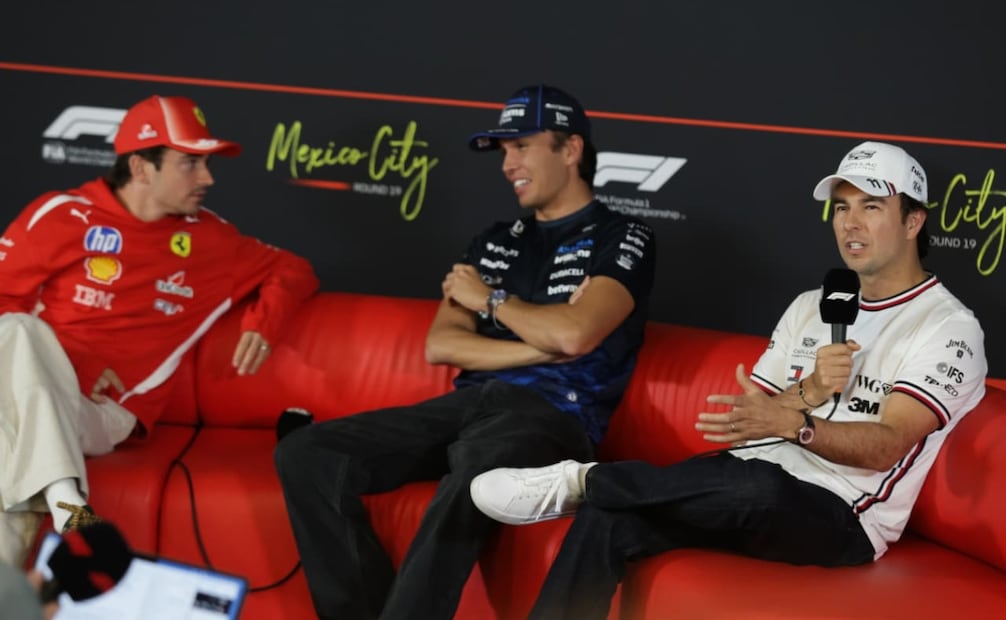 Checo Pérez en las entrevistas previas al Gran Premio de México /Foto: Carlos Mejía EL Universal