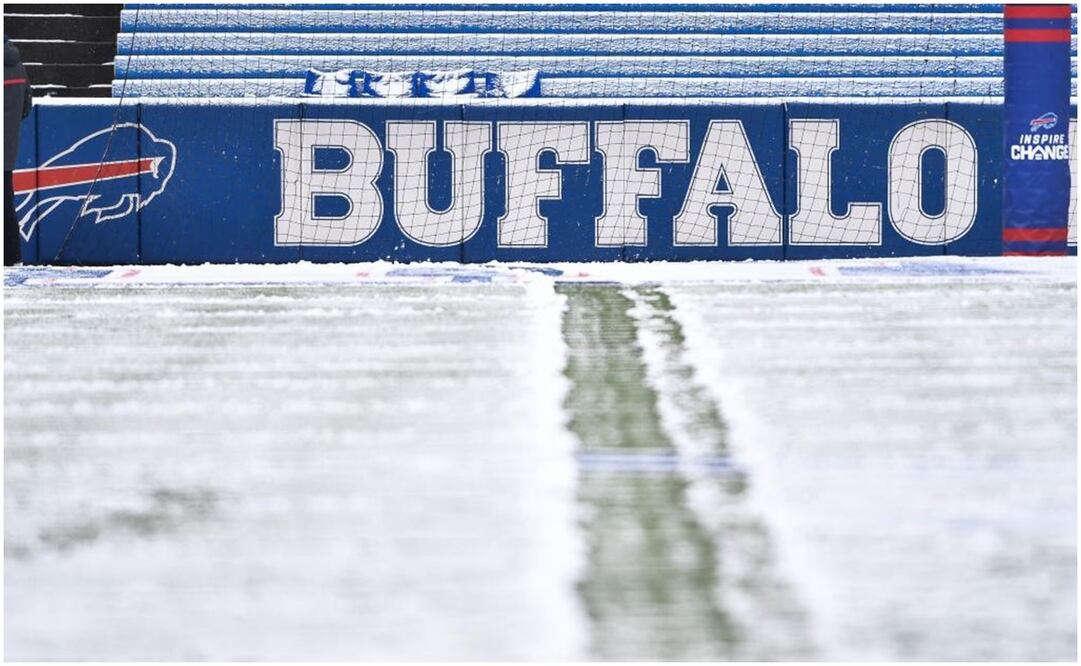 Estadio de los Bills de Buffalo con nieve / FOTO: AP