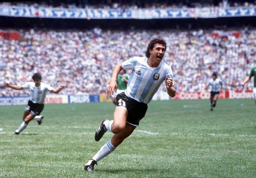 Jorge Valdano durante el Mundial 1986 / Foto: Especial
