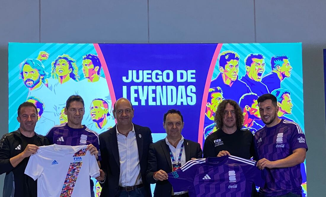 Monterrey recibe a estrellas internacionales en Juego de Leyendas rumbo al Mundial 2026 - Foto: Nicolás Schiller/ El UNIVERSAL