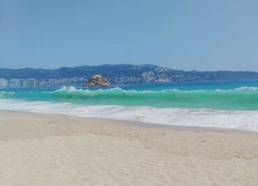 Playas de Acapulco lucen paradisíacas y limpias sin turistas esta Semana Santa