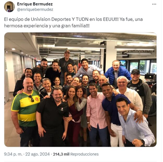 Hace unos días, el Perro Bermúdez se despidió de TUDN, ya que Televisa recortó a casi todo su personal de Miami. Foto: Especial