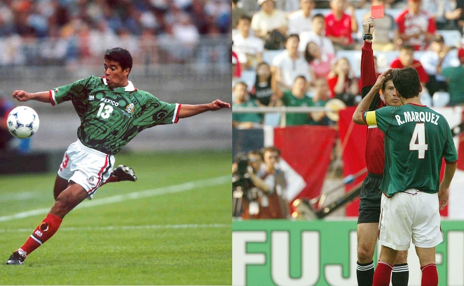 Pavel Pardo y Rafael Márquez son algunos de los mexicanos que han sido expulsados en Copas del Mundo | FOTO: Especial