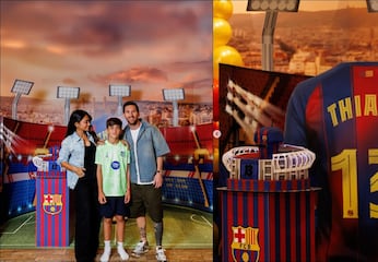 Thiago Messi festejó su cumpleaños con temática del FC Barcelona; ¿Seguirá los pasos de su padre?