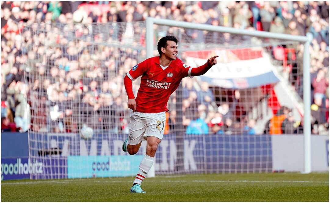 Chucky Lozano festejando su gol con el PSV ante el Zwolle / FOTO: Twitter @PSV
