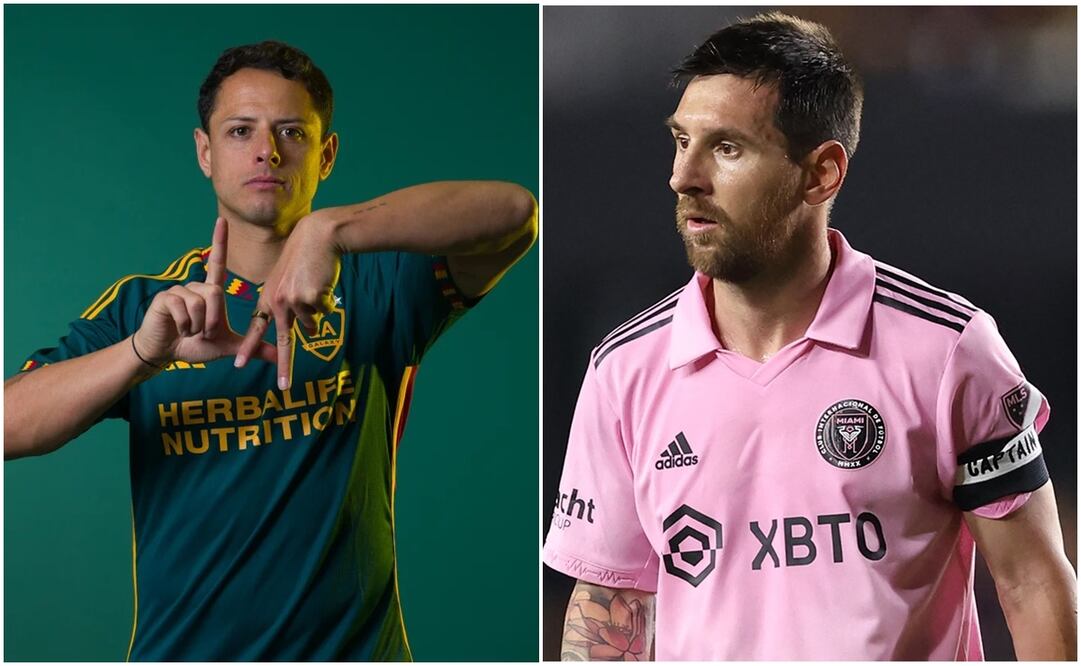 Chicharito Hernández y Lionel Messi - LA Galaxy / AFP