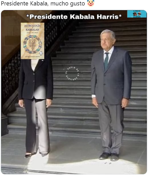 AMLO llama “Presidente Kabala” a Kamala Harris y desata ola de memes