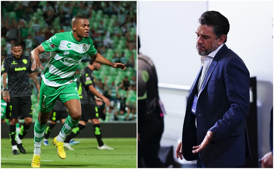 Harold Preciado con Santos y Alejandro Irarragorri / FOTOS: Imago7