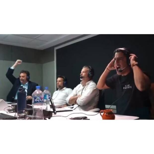 David Faitelson festejó los dos goles del América ante Toluca en Liguilla. Foto: Especial
