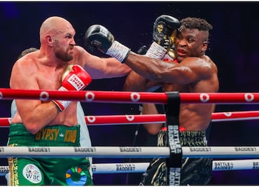 ¡Se le complicó! Tyson Fury vence por decisión dividida al peleador de MMA Francis Ngannou