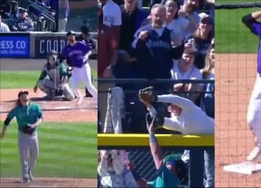 Aficionado echa a perder 'walk-off' de los Rockies en su juego ante los Mariners