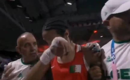 Imane Khelif rompe en llanto luego de ganarle a la húngara que la llamó ‘bestia’