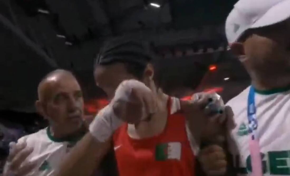 El festejo de Imane Khelif fue en grande. Foto: Especial.