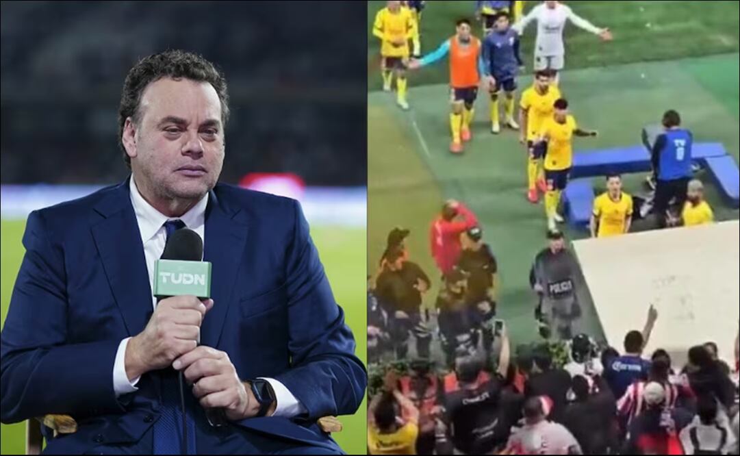 Así fue la reacción de David Faitelson ante agresión en contra de Kevin Álvarez. FOTOS: Especial