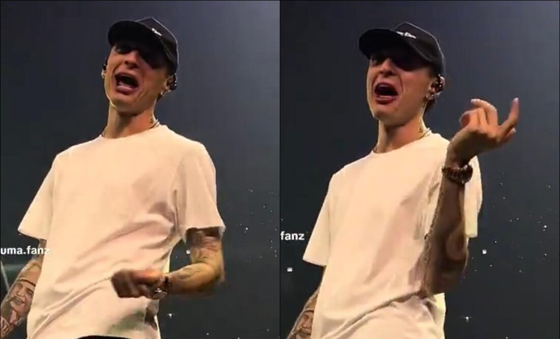 Peso Pluma se enganchó con seguidor de Chivas en pleno concierto: “Me la pe…” / FOTOS: Capturas de pantalla