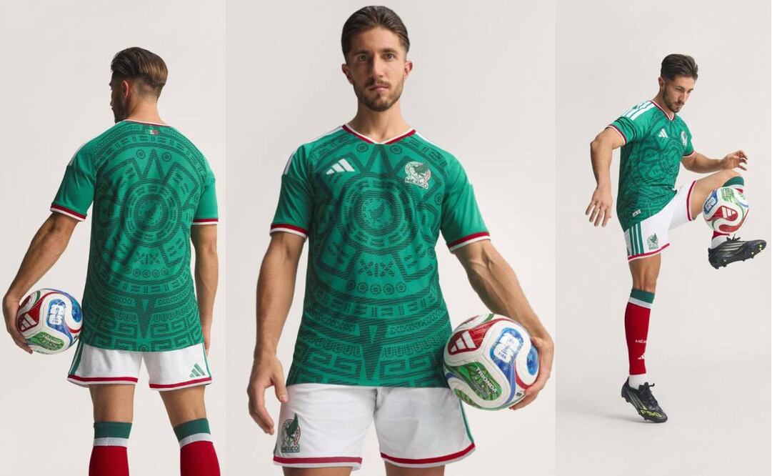 Este será el uniforme que utilizará México de local durante el Mundial 2026. Foto: Especial