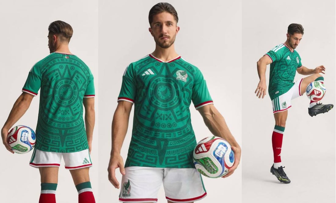 Este será el uniforme que utilizará México de local durante el Mundial 2026. Foto: Especial