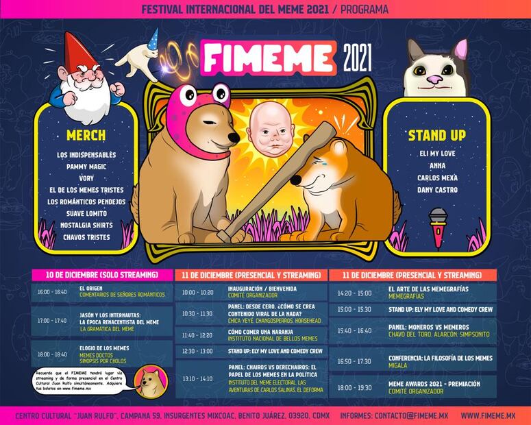 Llega el Festival Internacional del Meme y los Meme Awards 2021 a la CDMX