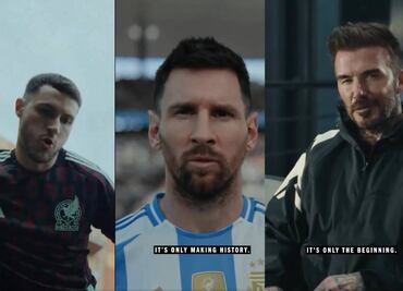 Santiago Giménez se codeó en un comercial junto a Lionel Messi, Jude Bellingham y David Beckham