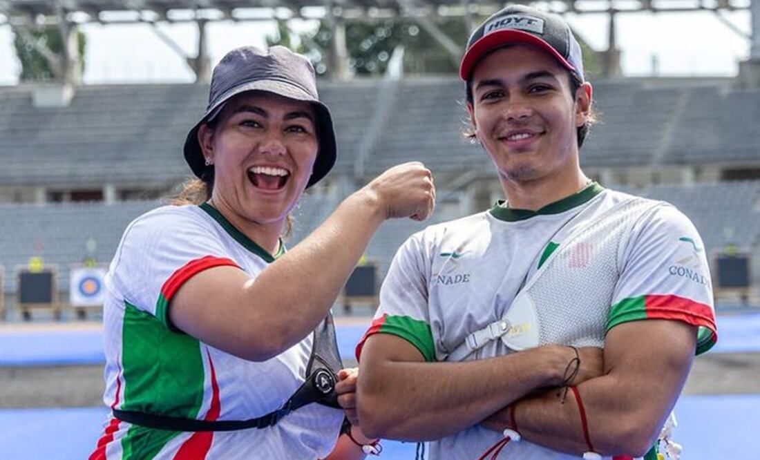Alejandra Valencia y  Matías Grande en la Copa del Mundo de Tiro con Arco | FOTO: @conadeoficial