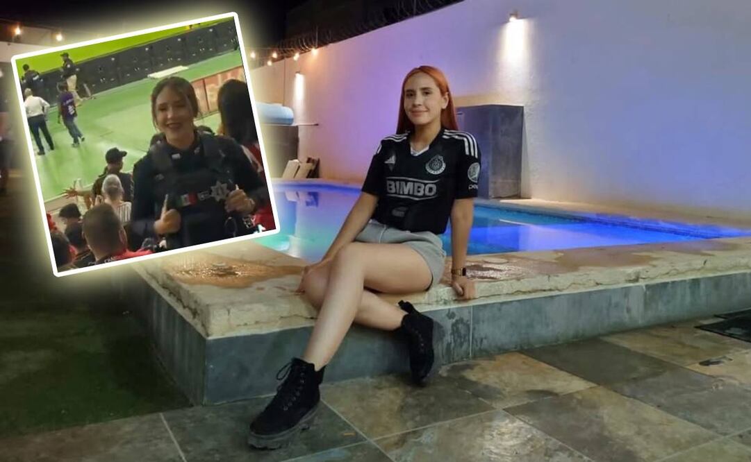 La oficial de policía, fanática de Chivas y que se hizo viral en redes sociales ya fue identificada. Foto: Especial
