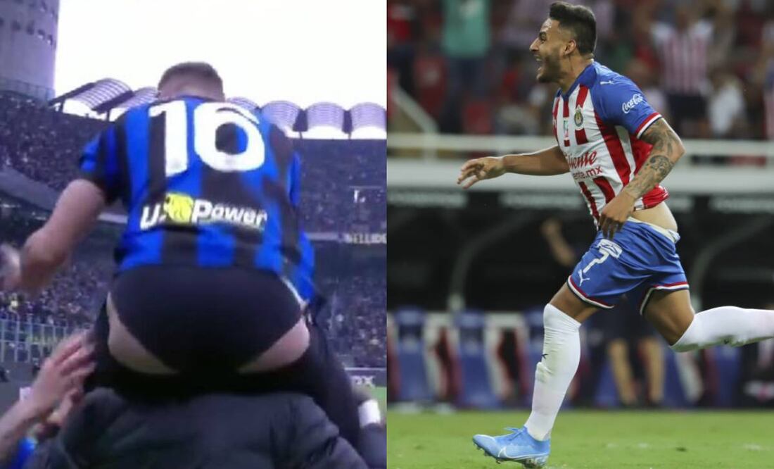 Davide Frattesi no pudo contener la euforia del gol de la victoria y terminó sin short. Foto: Especial