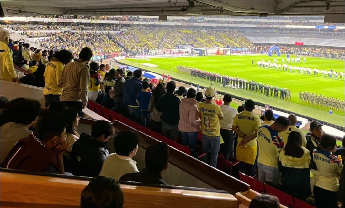 Así es la vista desde uno de los palcos del Estadio Azteca. FOTO: Cortesía Miguel Alessio