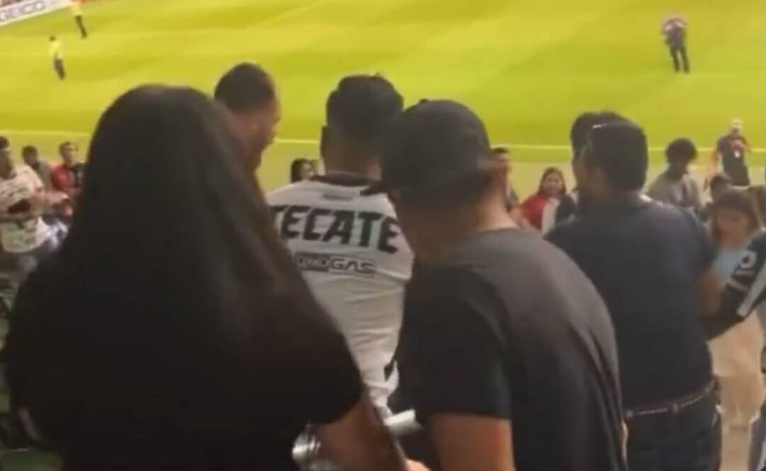 La pelea entre aficionados no paso a mayores. Foto: Especial.