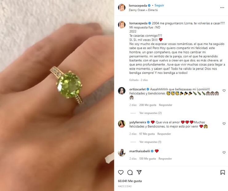Lorna Cepeda, La Peliteñida de “Yo soy Betty, la fea” ¡se casa!