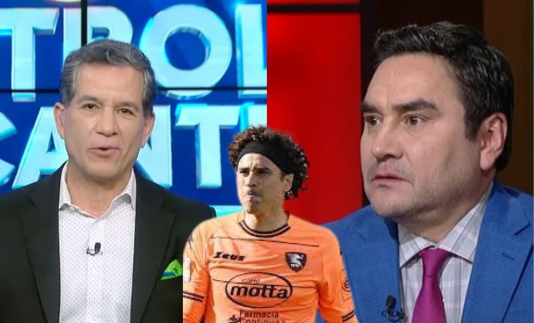 Javier Alarcón, Jorge Pietrasanta en ESPN y Guillermo Ochoa con la Salernitana / FOTOs: Capturas