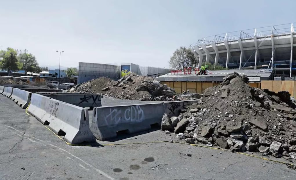 Así lucen las inmediaciones del Estadio Azteca a unos días del partido entre México y Portugal. FOTO: Fernanda Rojas | EL UNIVERSAL