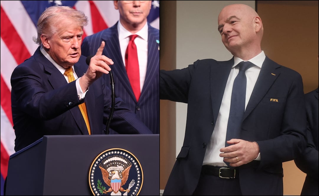 Donald Trump y Gianni Infantino. FOTOS: Agencias