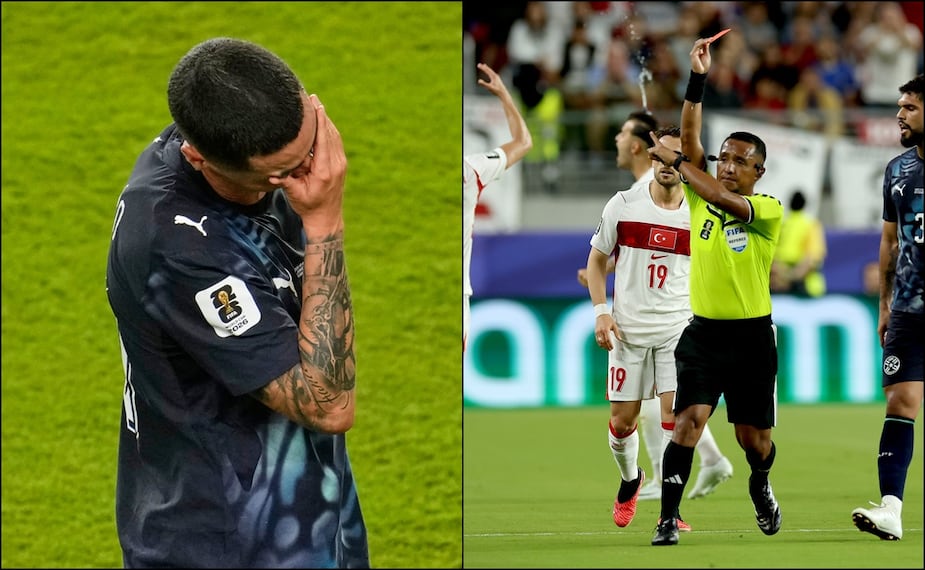 Miguel Almirón hace historia con la primera expulsión por la nueva regla de FIFA en el Mundial 2026. FOTOS: Agencias