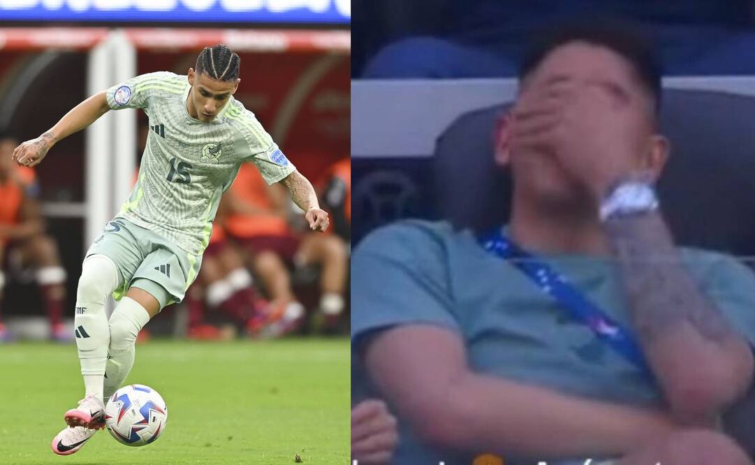 Edson Álvarez no pudo esconder su molestia al ver un pésimo centro que mandó Uriel Antuna. Foto: Especial