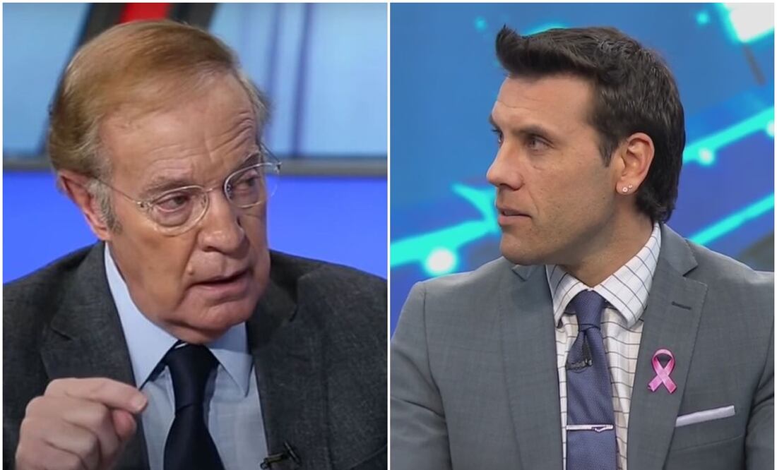 José Ramón Fernández en un programa de ESPN y Damián Zamogilny en TUDN / FOTO: Capturas