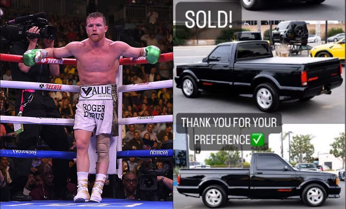 Canelo Álvarez y su camioneta nueva. FOTOS: Imago7 / Especial