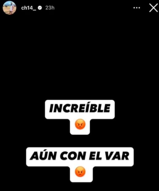 Este fue el mensaje que compartió Javier Hernández en su cuenta de Instagram. FOTO: @ch14_