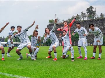 ¡Encienden el Clásico Capitalino! Pumas Sub 18 venció al América y celebran al estilo del 'Cuau'