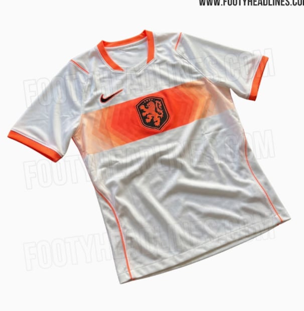 Así será el jersey de visita de Países Bajos / Foto: Captura de pantalla
