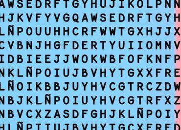 Sólo una mente muy ágil puede encontrar la palabra NUBE en solo 5 segundos