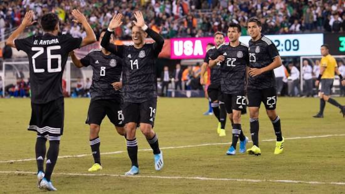 Chicharito Hernández le metió gol a Estados Unidos en su último partido con la Selección Mexicana en 2019. Foto: Imago7