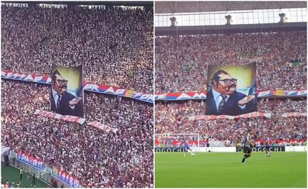 VIDEO: Aficionados de equipo brasileño se burlan del rival usando un tifo del Señor Barriga