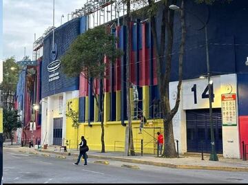 ¡Será el nuevo estadio azulcrema! La casa del Atlante la están pintando con los colores del América