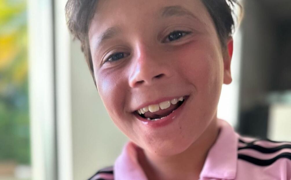 Mateo Messi suele volverse viral por sus travesuras, pero esta vez lo hizo por un gol. Fuente: Instagram @leomessi
