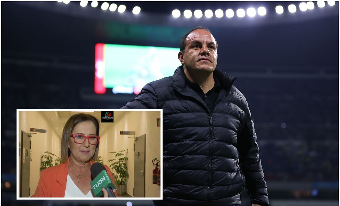 Cuauhtémoc Blanco en el Estadio Aztaca y Geo González en Televisa / FOTO: Imago7 y Captura