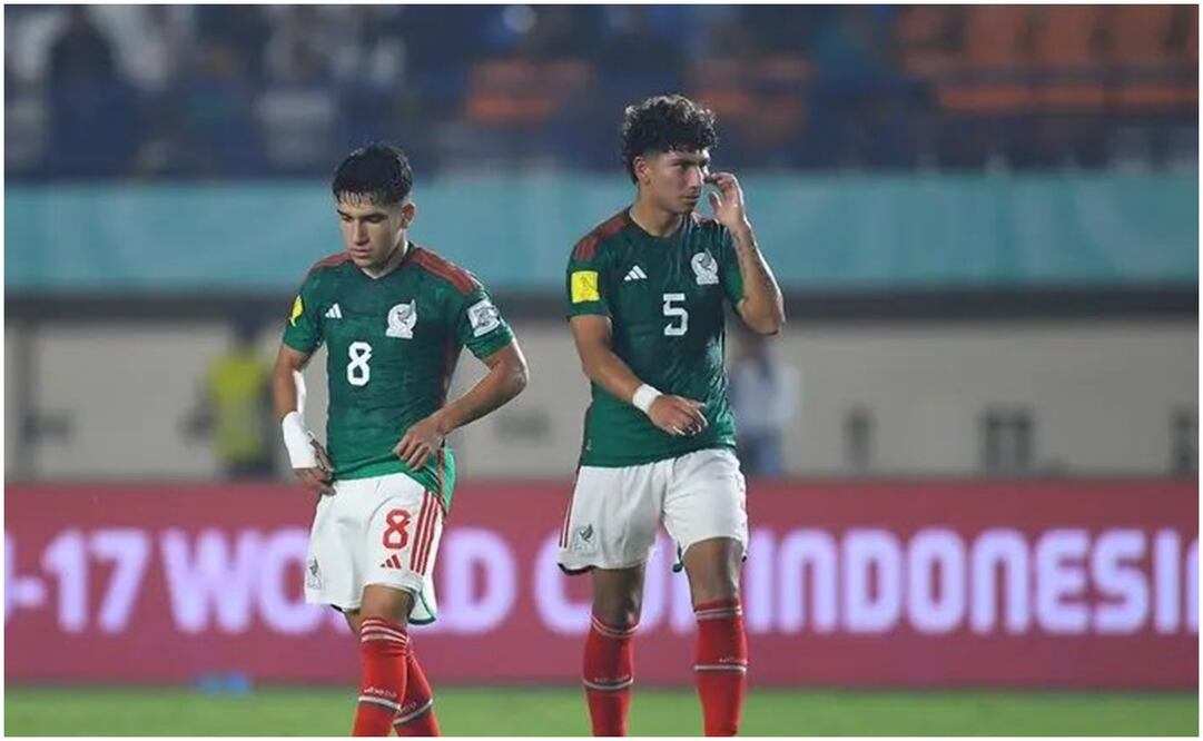 José Urías y Javen Romero con la Selección Mexicana ante Alemania Sub 17 / FOTO: Especial
